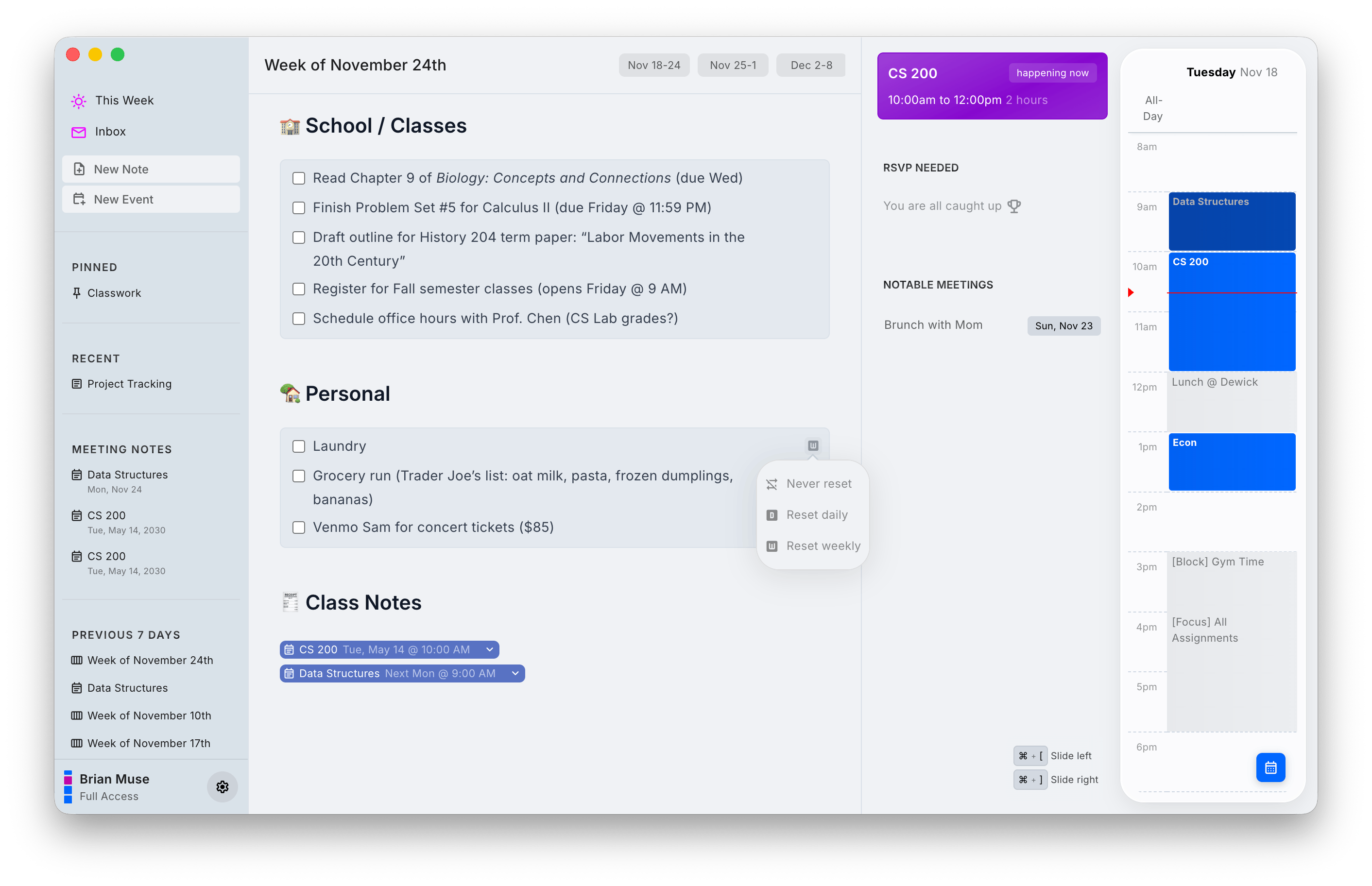 nocal education app interface